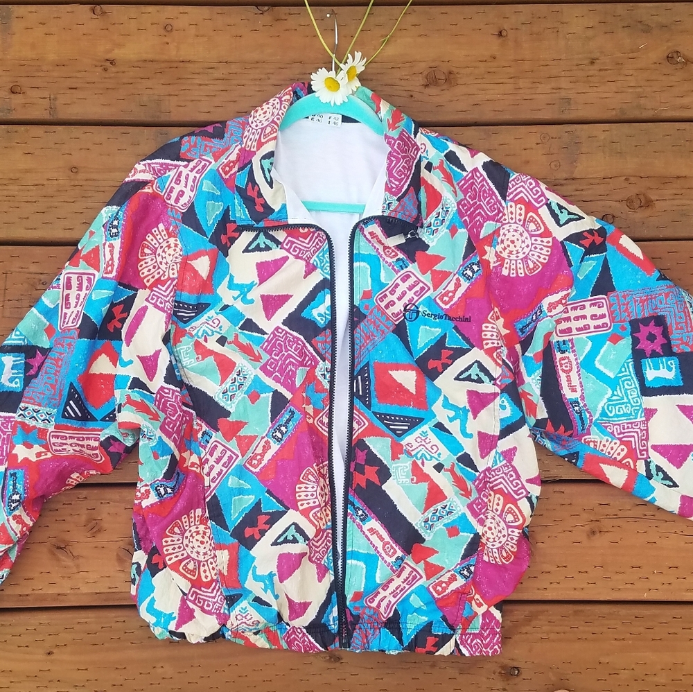 Sergio Tacchini 80s Zip Up Windbreaker